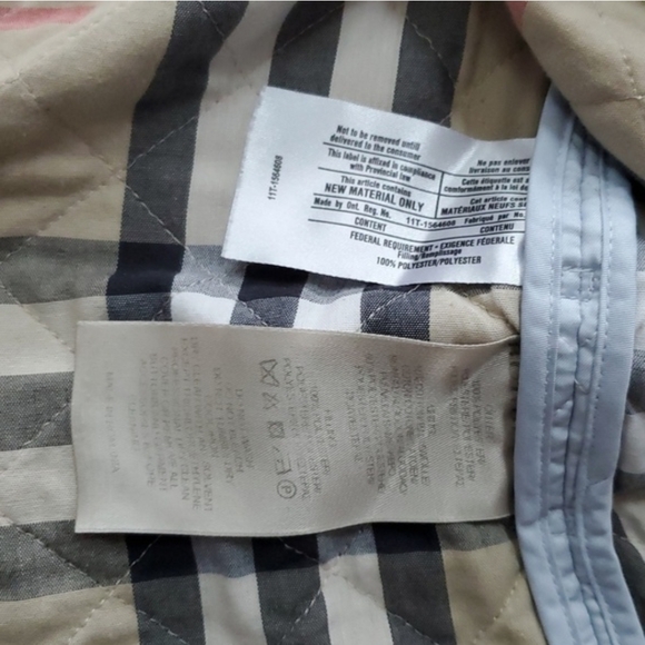 Burberry Brit Powder Blue Quilted Utility Jacket Barn Coat - Picture 13 of 14